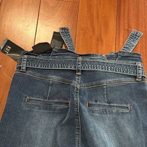 NWT KUT from the cloth Reese High Rise Ankle Straight Paperbag Waist Jean Size 4 - Picture 6 of 12